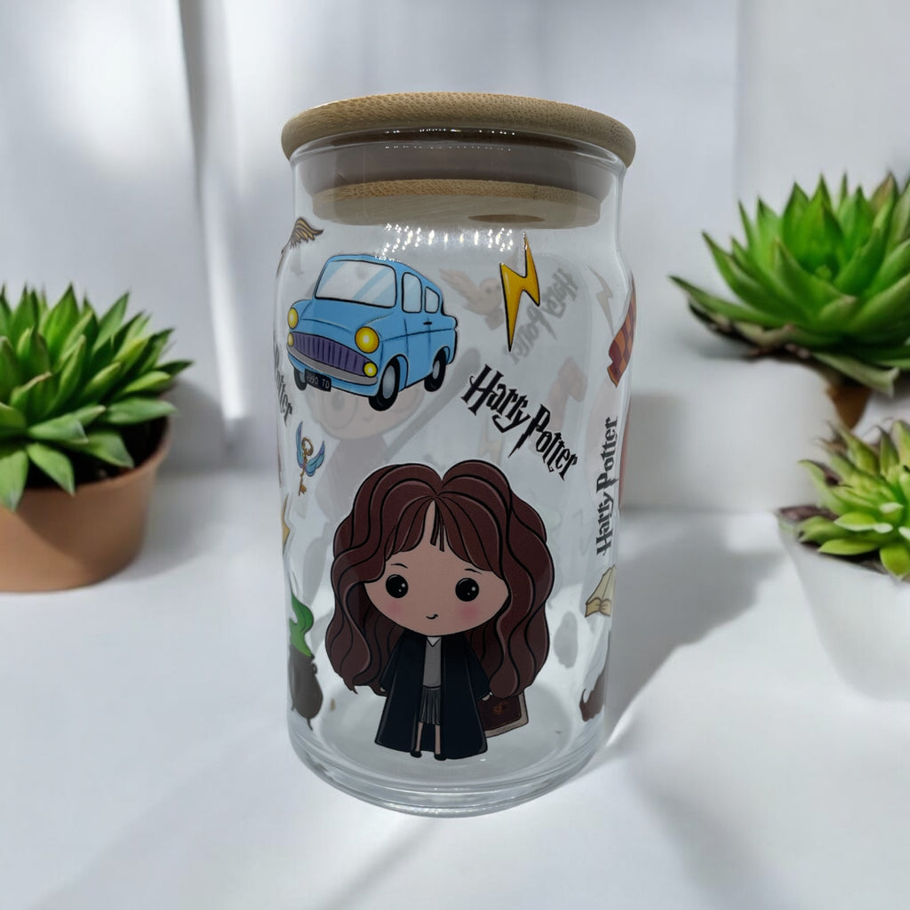 Team Hogwarts Harry Potter Glass